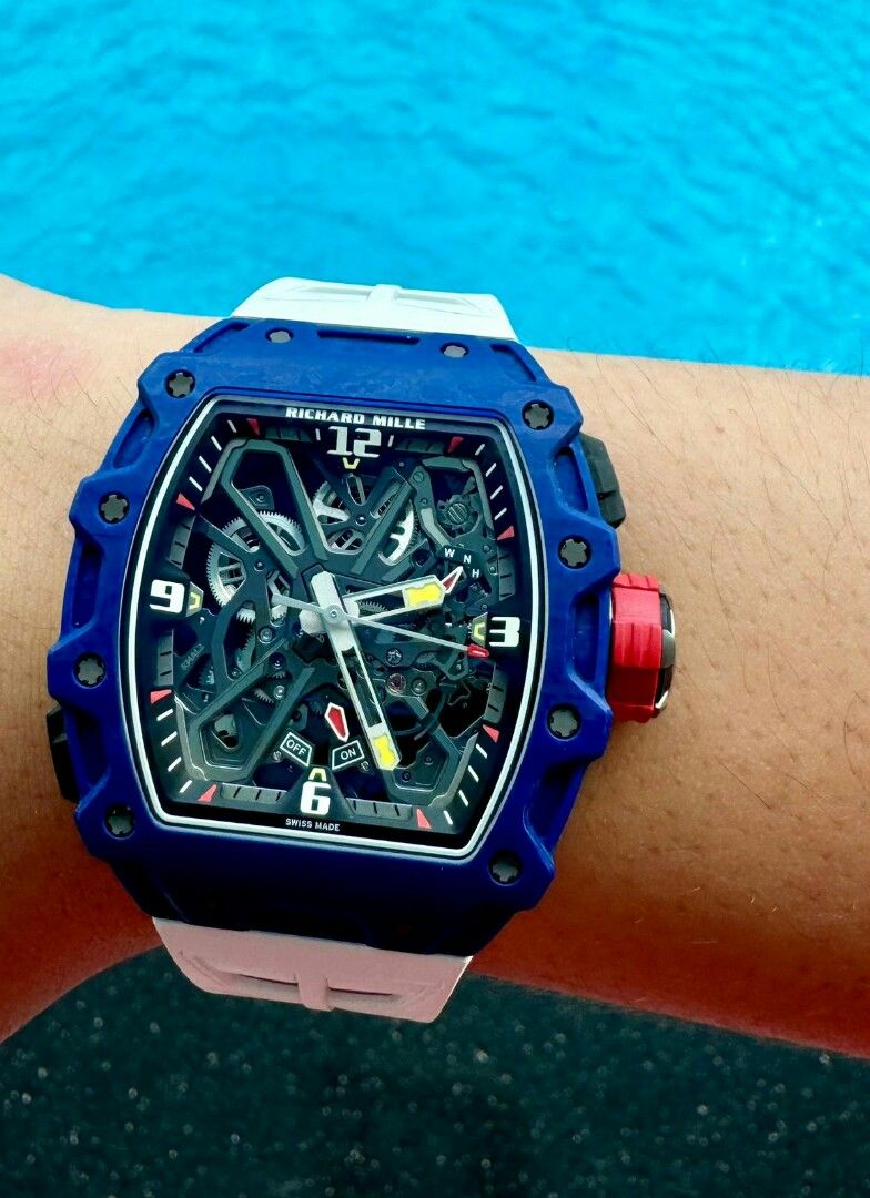 Blue Richard Mille Jual Richard Mille RM 35-03 Blue Carbon TPT