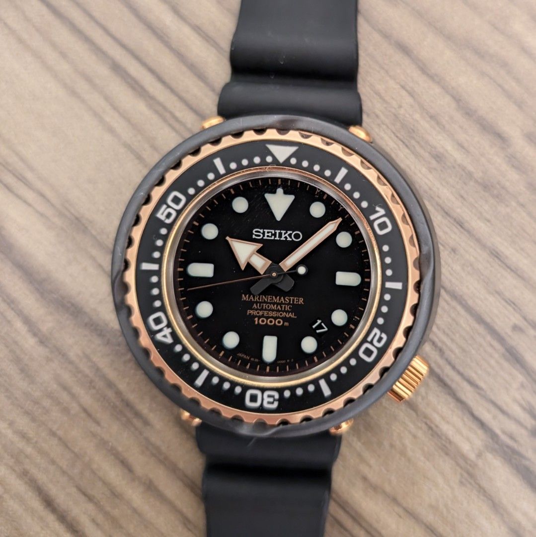 Seiko Marinemaster 1000 SBDX014 MM1000 Grandfather Tuna Rose Gold Ceramic Titanium