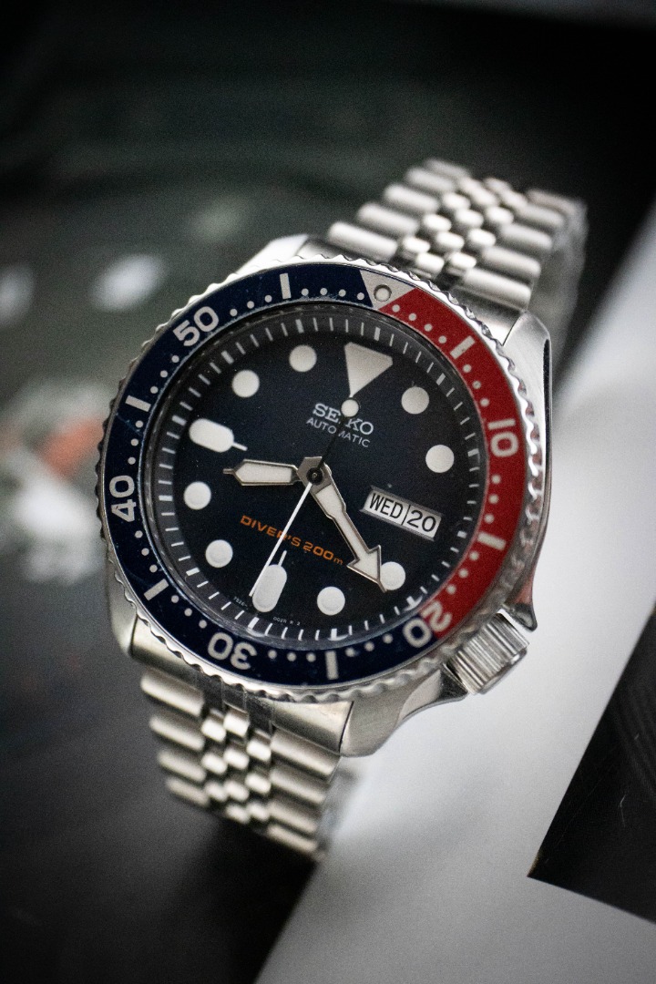 Montre Seiko SKX009K Automatique - Mouvement 7S26 Japon, Boîtier Acier, Bracelet Jubilé, étanche 200m