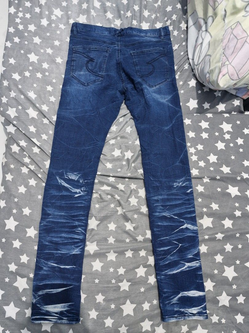 Semantic design jeans (japan brand) (Category: Jeans) located in Pili. Submitted by the_g_thrift (Listing ID 1320650076, Image 2). Description: Semantic design jeans Size medium on tag Size: 32 tape measure Full length: 41 Hem: 6 Excellent condition Price: 1499 plus sf Pm/dm for more info/details #PTPAdminSalamat.