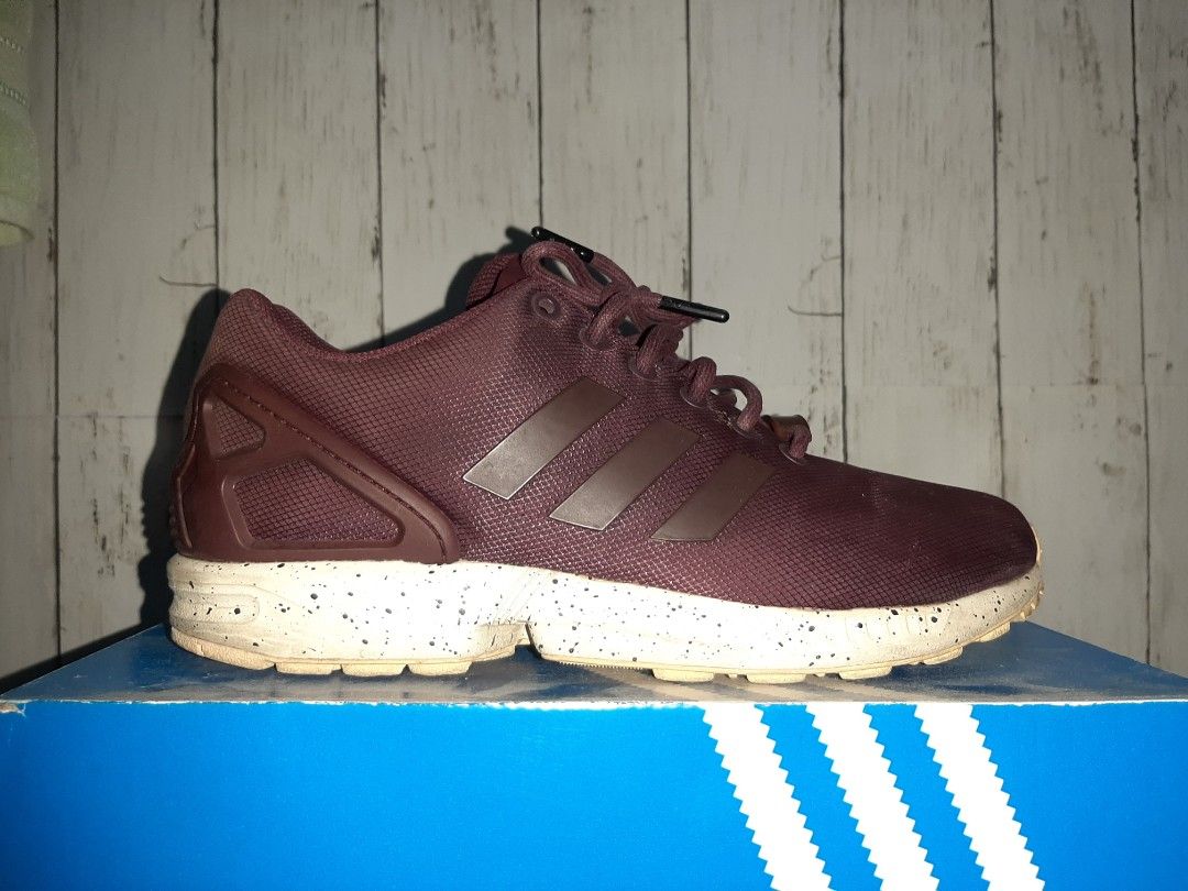 Sepatu Adidas ZX FLUX Maroon size 42 Sneakers running shoes S31516 Stan Smith samba superstar nmd ultraboost samba Swift run Fesyen Pria Sepatu Sneakers di Carousell