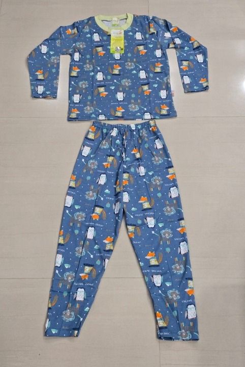 Size 8 Velvet Junior Blue Long Sleeve Pant Pajamas Boys Kid s Clothes Babies Kids Babies Kids Fashion on Carousell