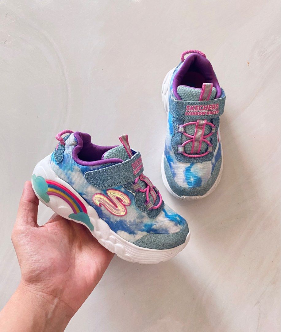 Skechers rainbow anak preloved size 24