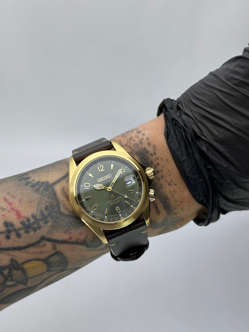 SPB120J1 SBDC136 Seiko Prospex Alpinist Green Gold Automatic 39mm