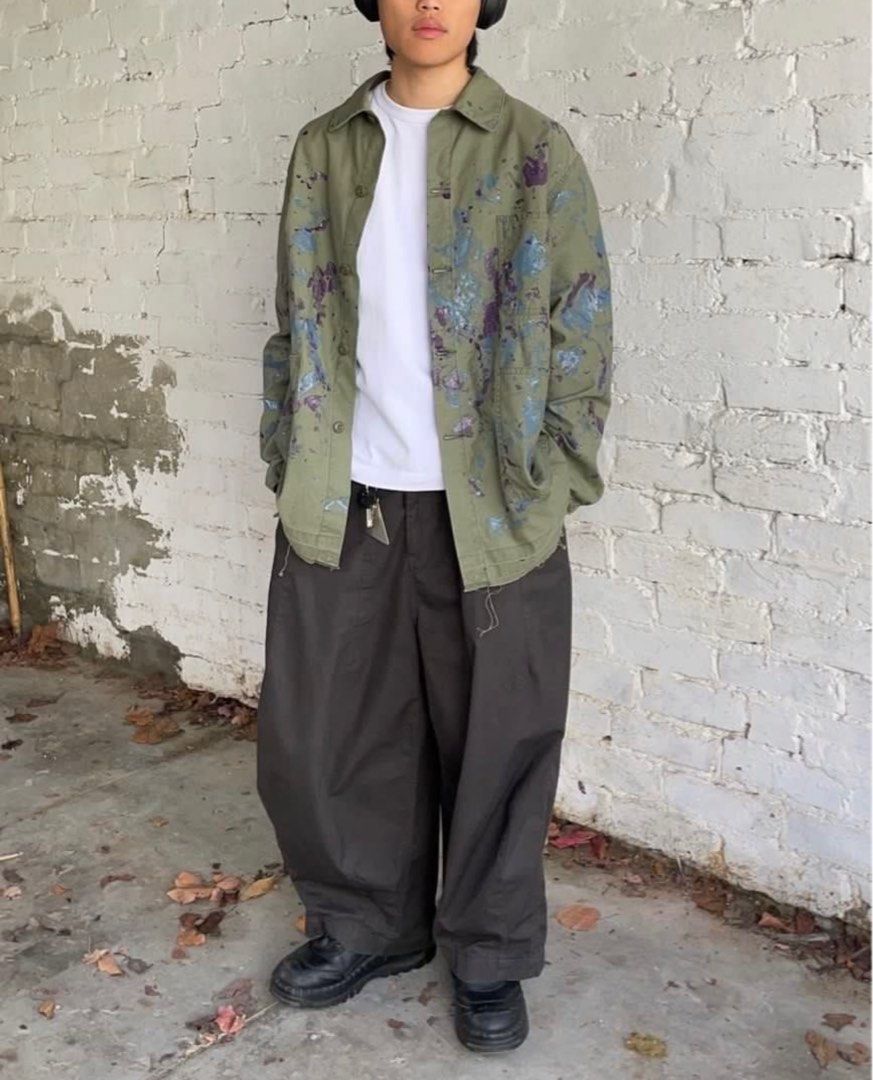 SS20 Needles Paint Splash Chore Workwear Safari Jacket