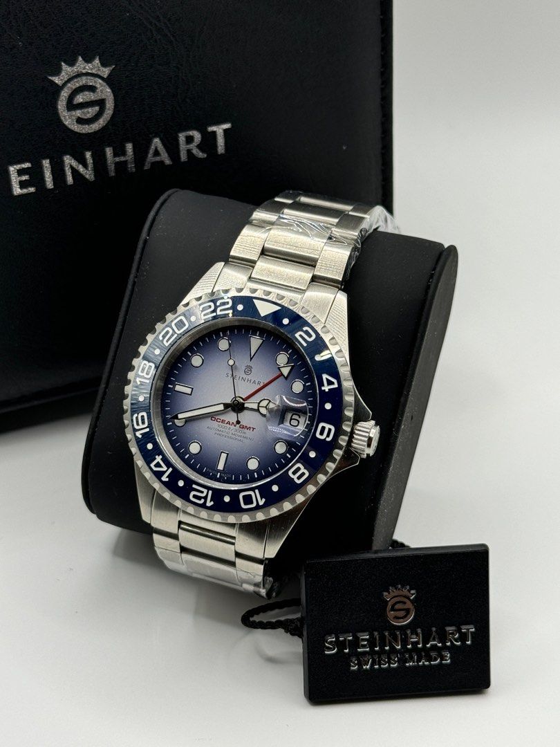 Steinhart Premium Blue or Black Ceramic GMT 42