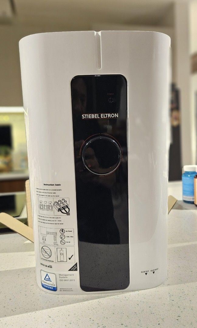 Stiebel Eltron multipoint water heater (Category: Water Heater & Instant Showers) located in Muntinlupa City. Submitted by inalostcarro (Listing ID 1320744535, Image 3). Description: brand new multipoint mechanical water heater. rfs: extra unit from home construction.