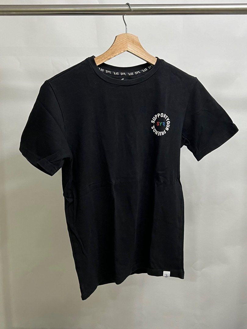 Support Your Friends Shirt SYF (Category: Tshirts & Polo Shirts ) located in Makati City. Submitted by superchashu (Listing ID 1320680386, Image 1). Description: Support Your Friends (XS) 17x23.