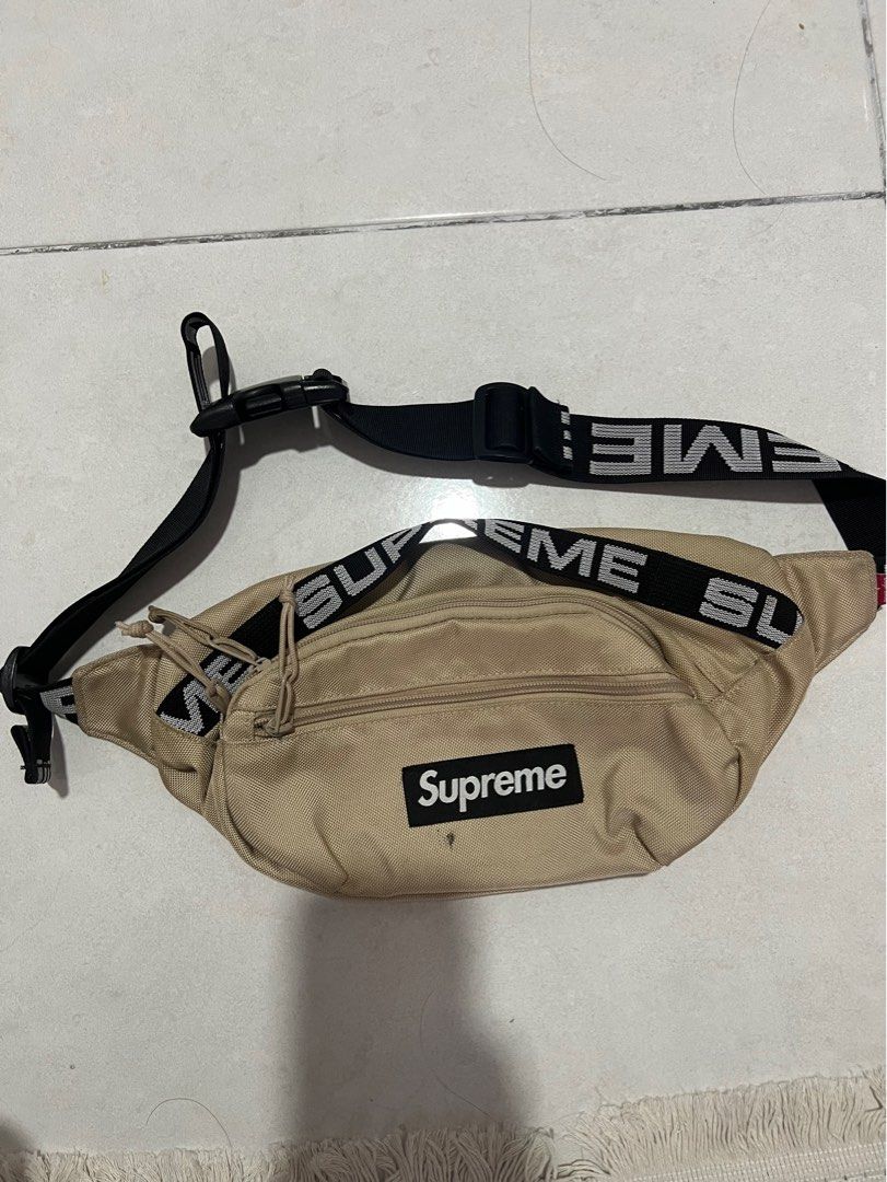 Original Supreme waist bag SS18 Tan