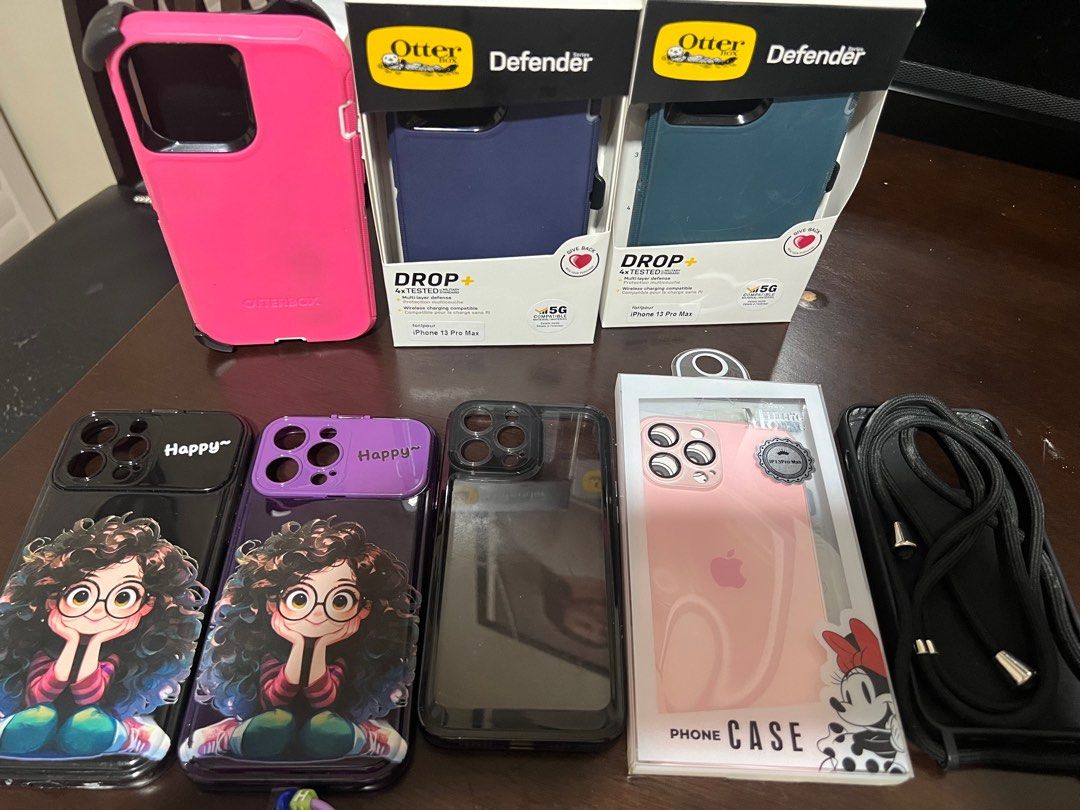 Take All Iphone13 Promax Phone cases (Category: Cases & Sleeves) located in Paranaque City. Submitted by sierra21 (Listing ID 1320717934, Image 2). Description: iphone13 Promax otterbox brand Happy Case, bought in facebook black w tie in thailand pink and black case .