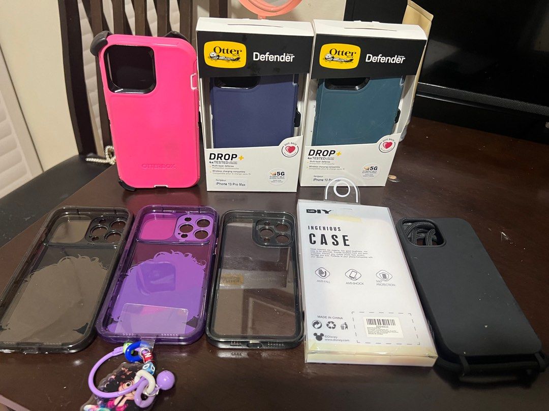 Take All Iphone13 Promax Phone cases (Category: Cases & Sleeves) located in Paranaque City. Submitted by sierra21 (Listing ID 1320717934, Image 1). Description: iphone13 Promax otterbox brand Happy Case, bought in facebook black w tie in thailand pink and black case .