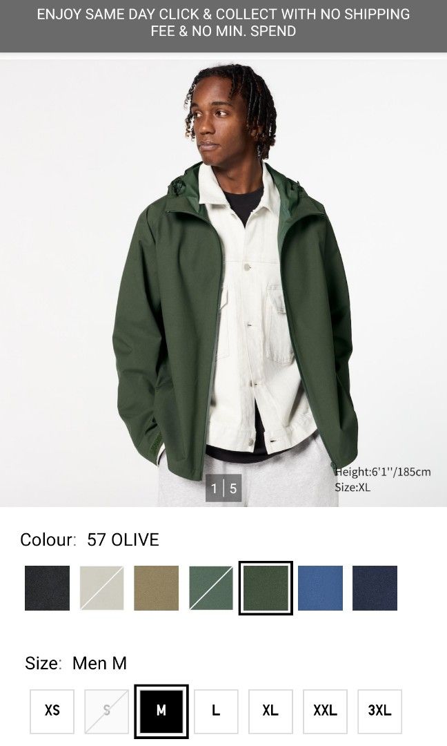 UNIQLO BLOCKTECH Parka 3D cut size M Men s Fashion Coats Jackets and Outerwear on Carousell
