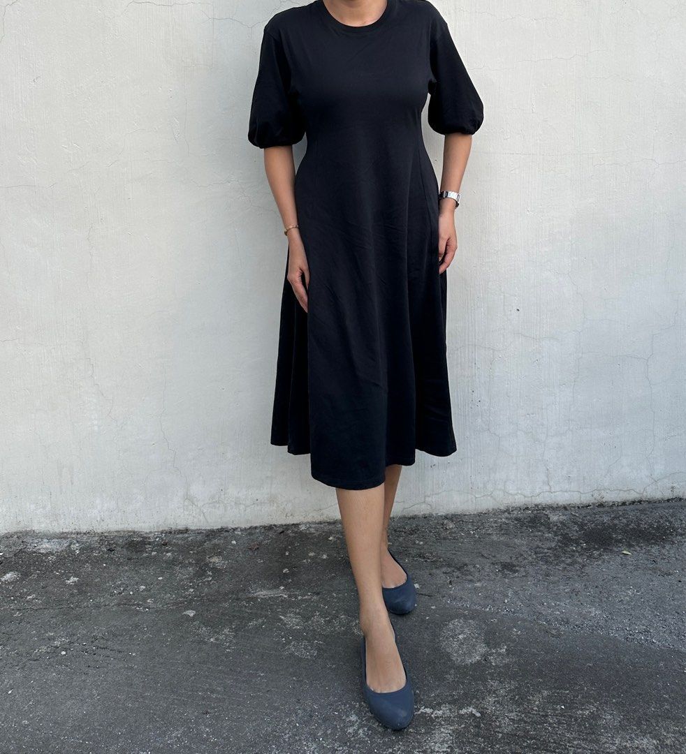 uniqlo cotton half sleeve dress Women's Jersey Dress | Half Sleeve
