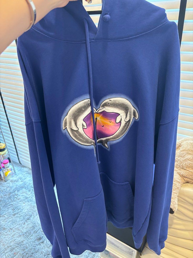 Vetements blue hoodie cheap