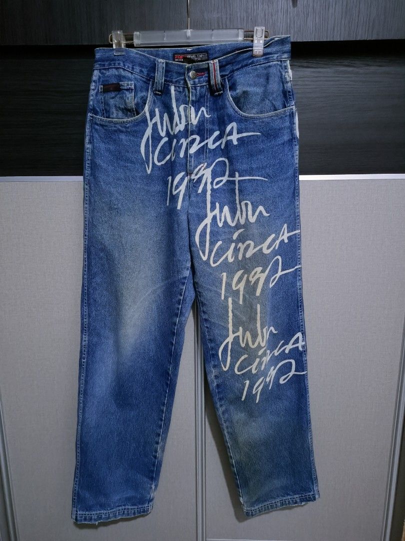 Vintage fubu circa 1992 baggy jeans x streetwear, Men