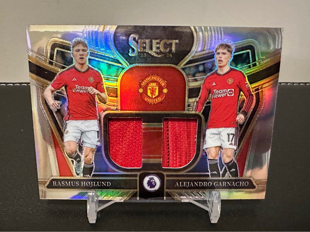 23/24 Panini Select Manchester United Dual Patches Garnacho + 