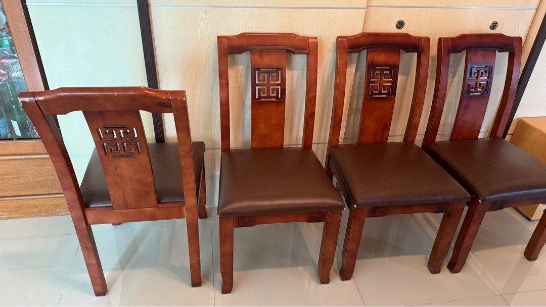 4 Wooden chairs for Sale