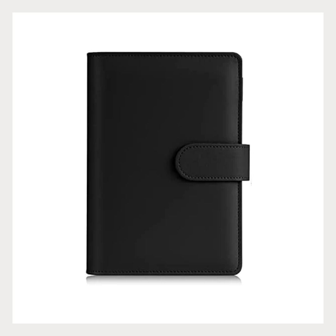 A6 Macaroon Binder, Plain Black, DIY Binder Notebook, Diary, Agenda Planner (Category: Stationery & School Supplies) located in Bacoor. Submitted by box_of_randoms (Listing ID 1320899994, Image 1). Description: Dimension: A6 190*130mm Inclusion: - 1 Notebook - Dotted Paper Refill - Cornell Format Paper Refill - 6 Zip Pocket RFS: No longer using. Decluttering STRICTLY PAYMENT FIRST BEFORE SHIPPING MOD: Maya or Gcash Shipping Options Lalamove • Sam