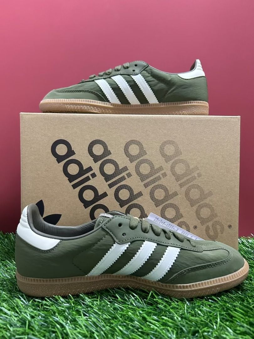 adidas gazelle silver green womens adidas Samba OG JR0890