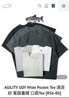 全新現貨 AGILITY CREW LOGO Tee / White [RS6-CREW] 鮭魚刺繡, 他的時尚, 上衣與西裝, T恤 ...