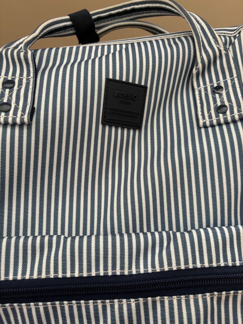 Anello blue white stripe backpack