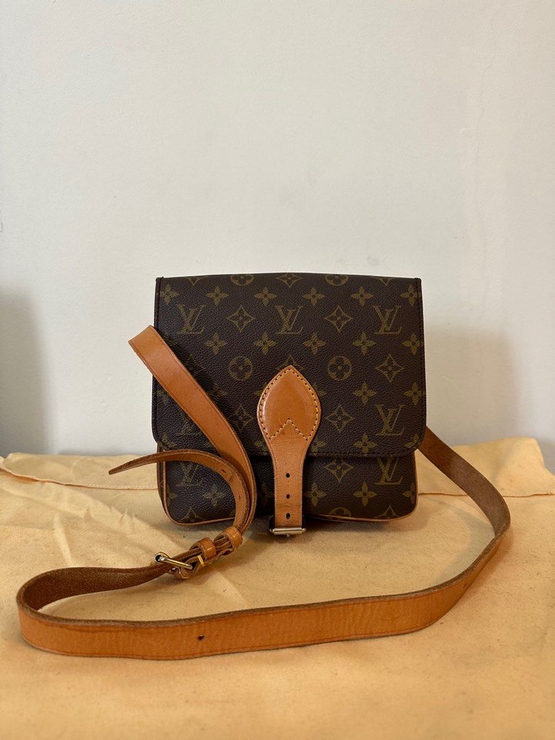 Authentic Louis Vuitton LV Monogram Cartouchiere Leather Crossbody Bag Luxury Bags Wallets on Carousell