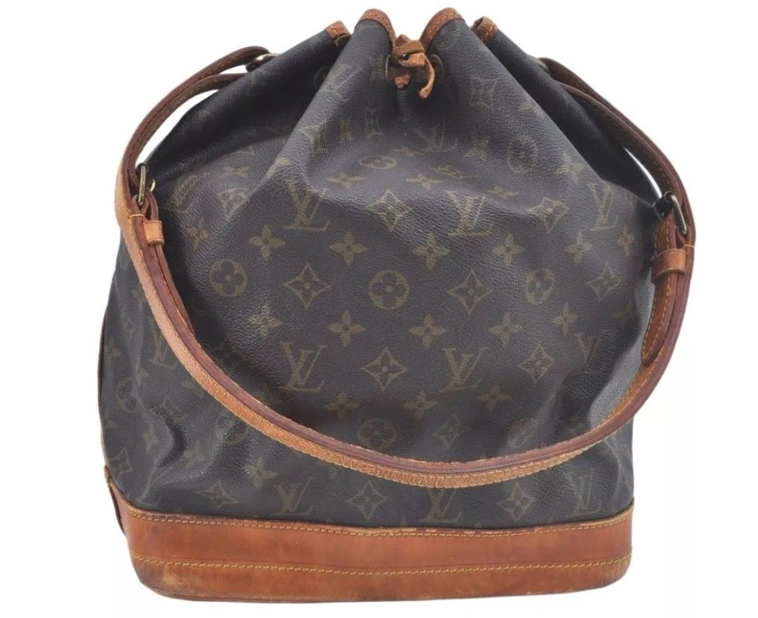 Authentic Louis Vuitton Monogram Noe Shoulder Drawstring Bag M42224 LV