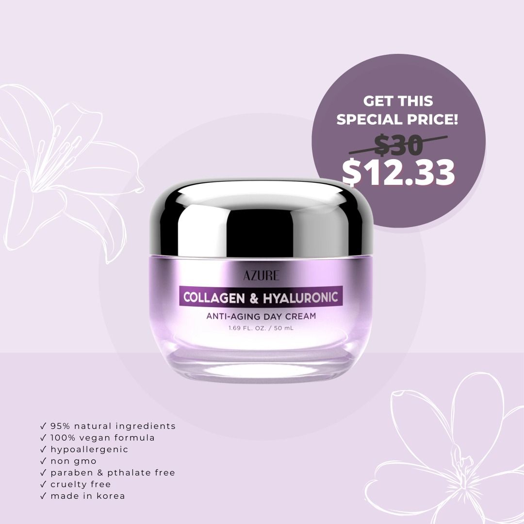 Azure AntiAging Day and Night Cream Collagen & Hyaluronic