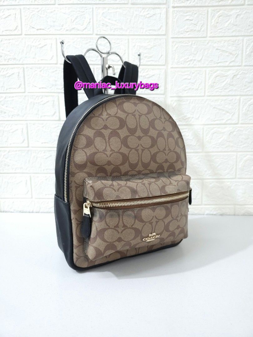F32200 Coach Charlie Backpack In Signature Coach Charlie  display picture 1