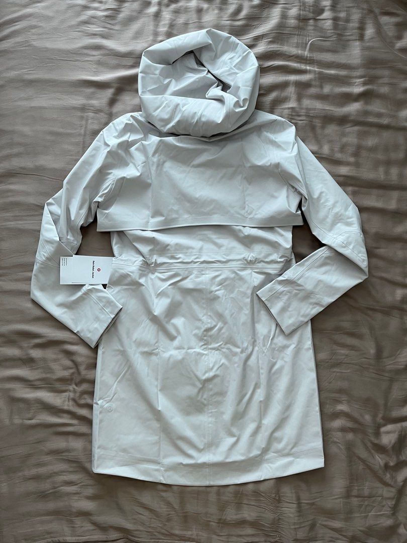 Lululemon white rain jacket online