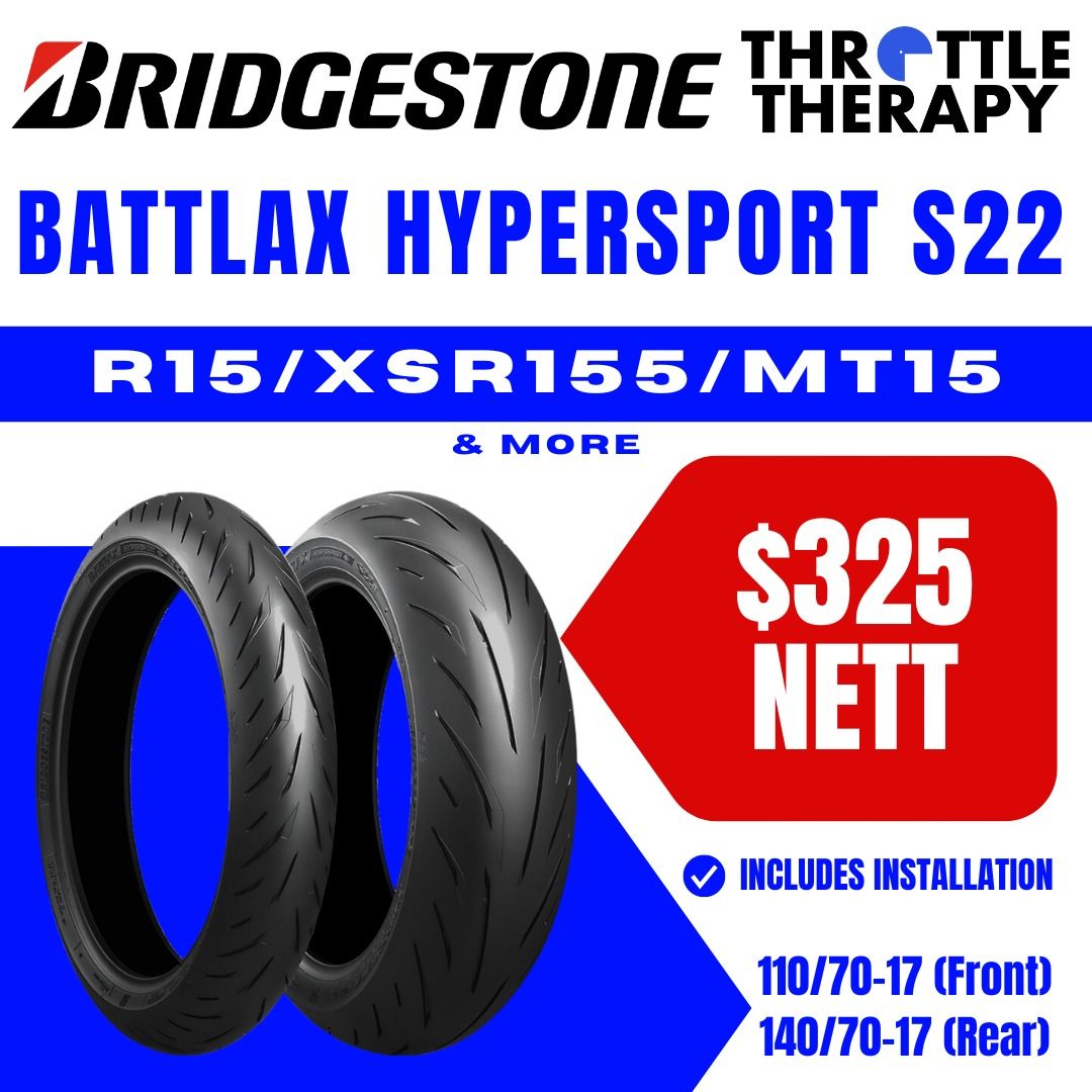 BATTLAX HYPERSPORT 立法上の S22 110、140サイズ