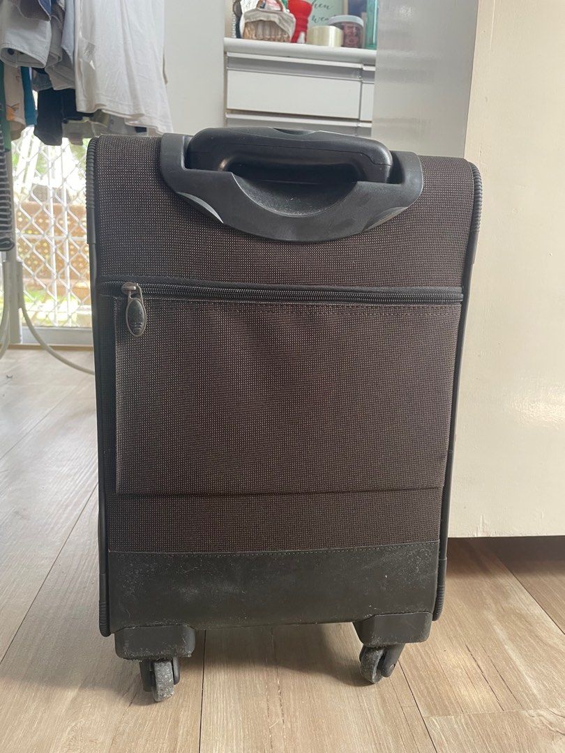 Brown Small Handcarry Baggage Luggage Maleta (Category: Luggage) located in Cavite. Submitted by xsybear (Listing ID 1320771339, Image 2). Description: ❤️ 360 Swivel wheels ❤️ Has zip compartments ❤️ Small size, for handcarry No issues Price negotiable.