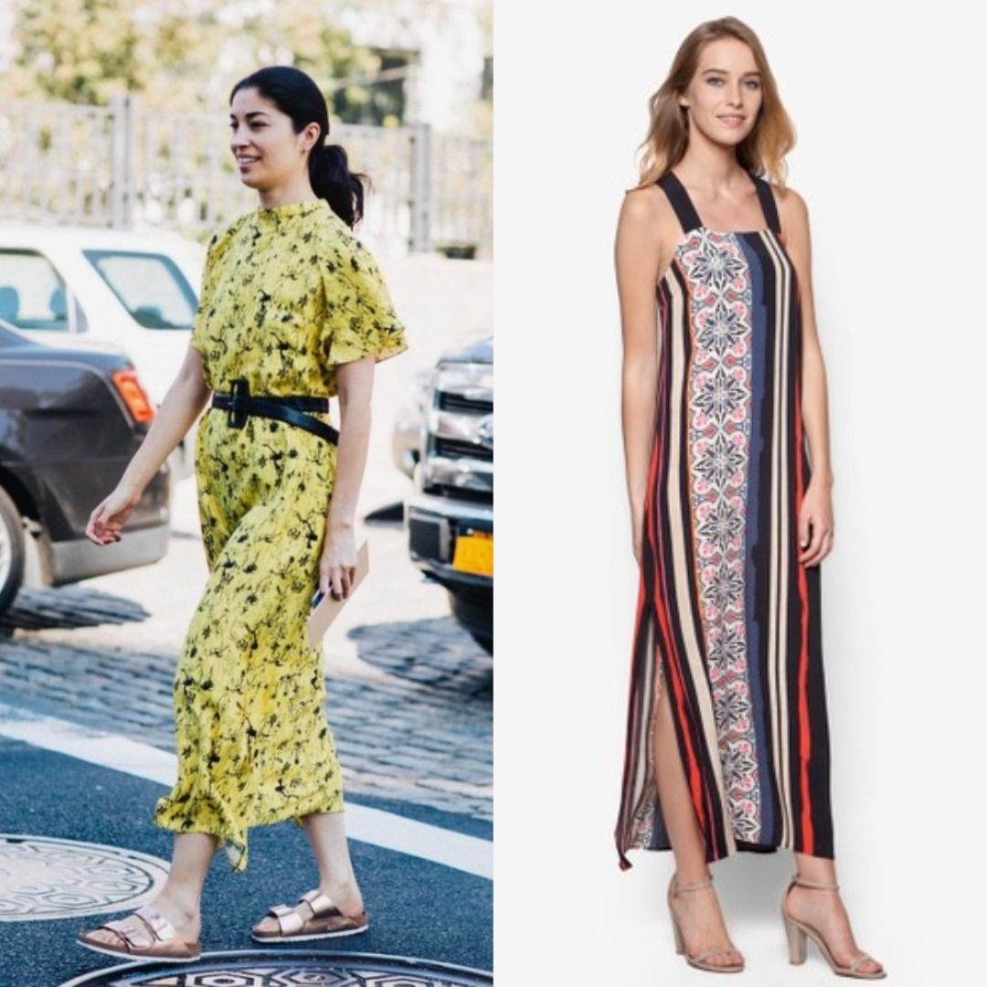 BUNDLE WAREHOUSE UK BRAND SUN DRESS MAXI FLORAL INK PEEKABOO BACK PICNIC DRESS Women s Fashion Dresses Sets Dresses on Carousell