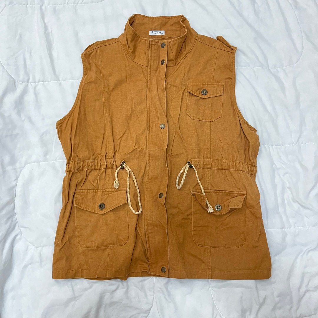 Cargo sleeveless jackets best sale