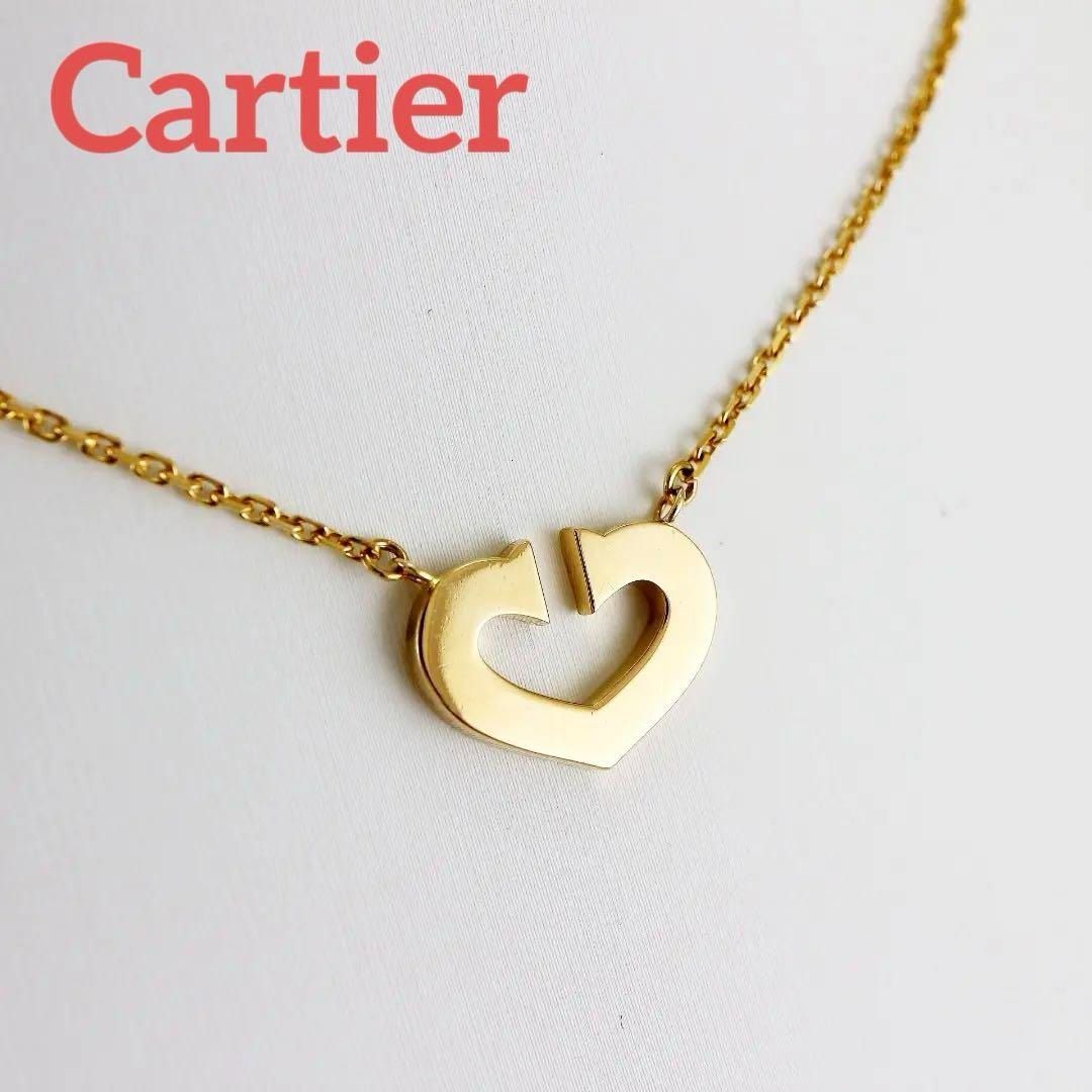 Cartier gold heart necklace clearance