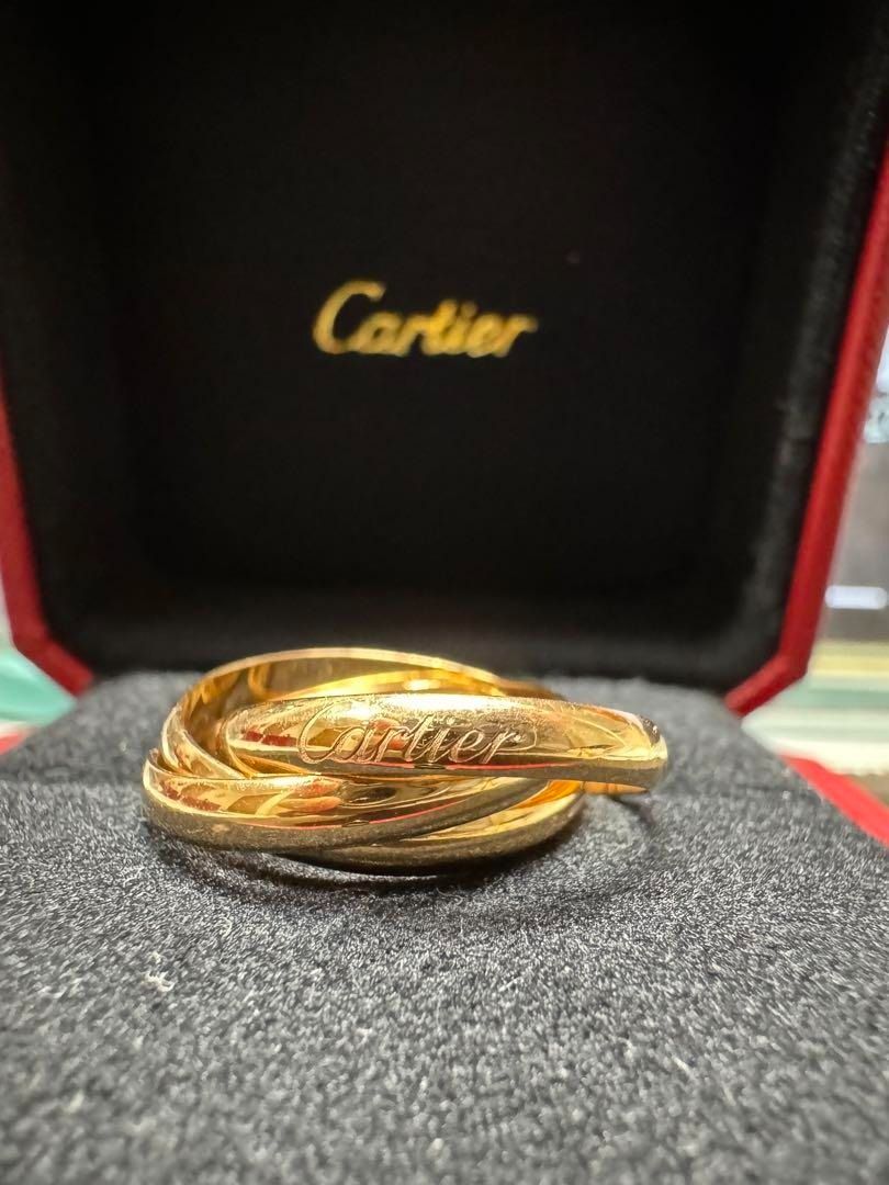 Cartier Trinity ring in 18k pink gold three intertwined rings ring Women s Fashion Jewelry Organizers Rings on Carousell