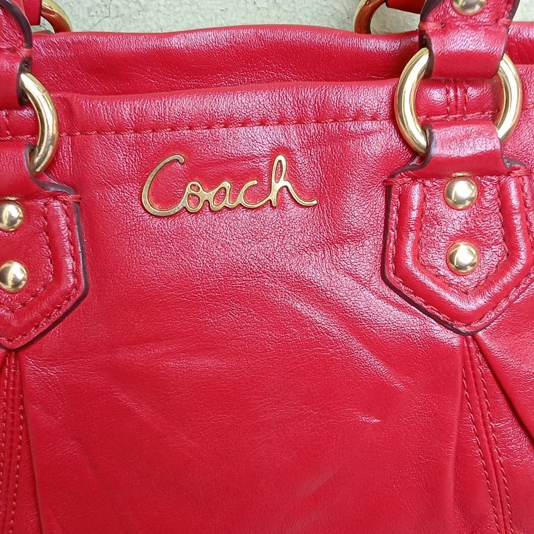 Coach sling dan tenteng kulit asli Zipper ideal made in Vietnam size cantik
