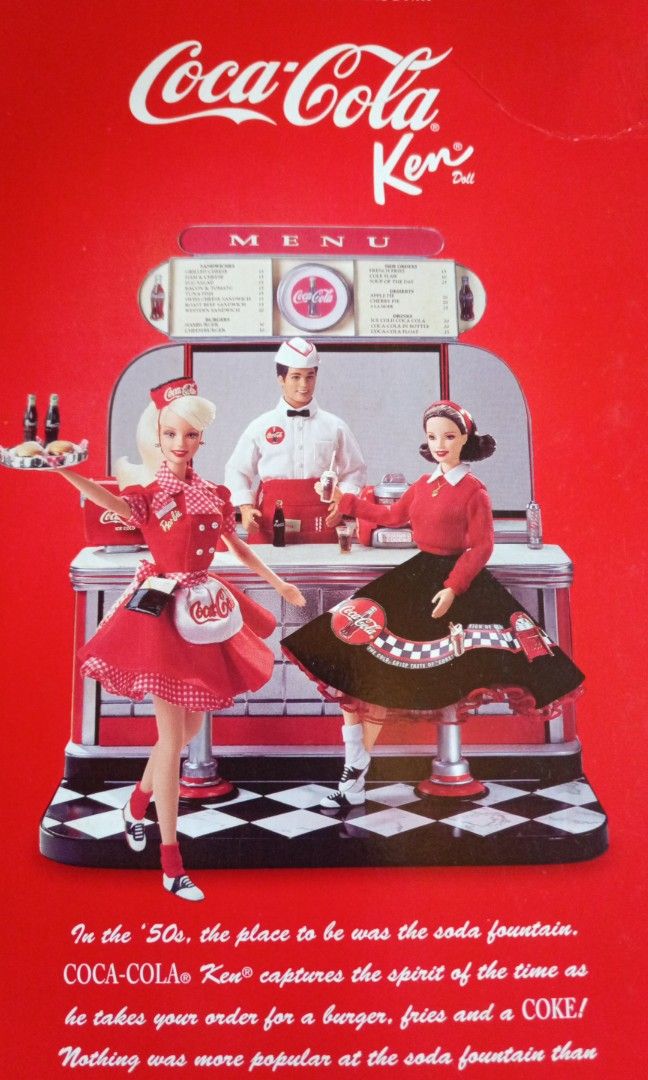 Coca cola ken doll shop