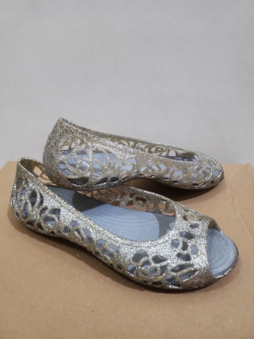 Crocs isabella glitter flat top
