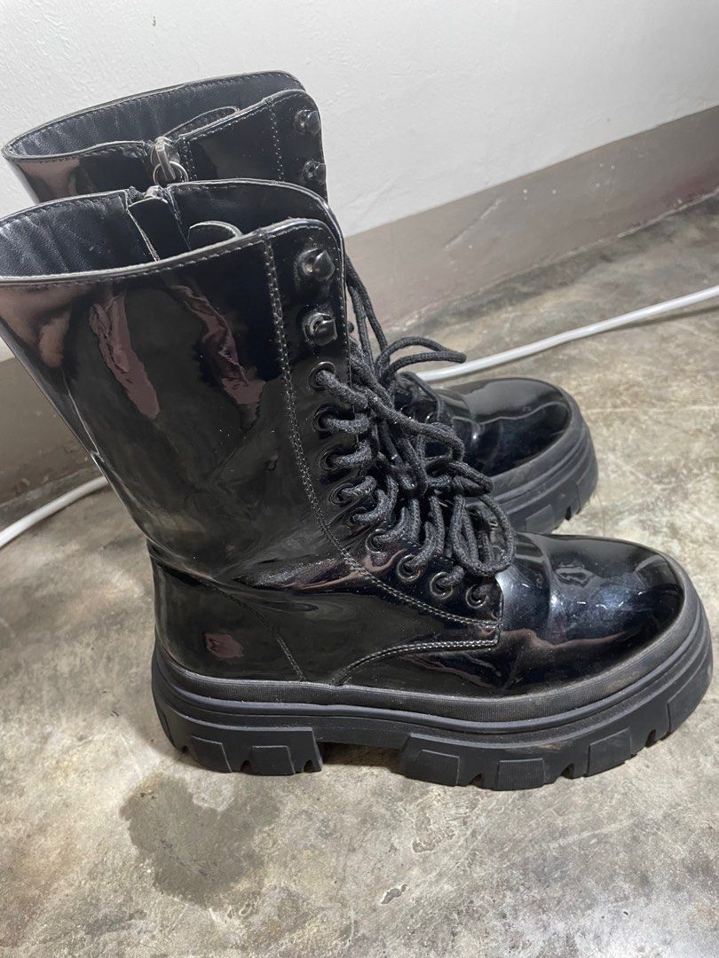 Forever 21 lace up combat boots best sale