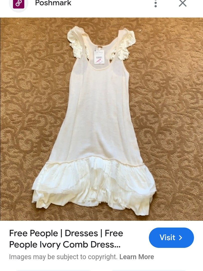 Free people Ivory dress Women s Fashion Dresses Sets Dresses on Carousell