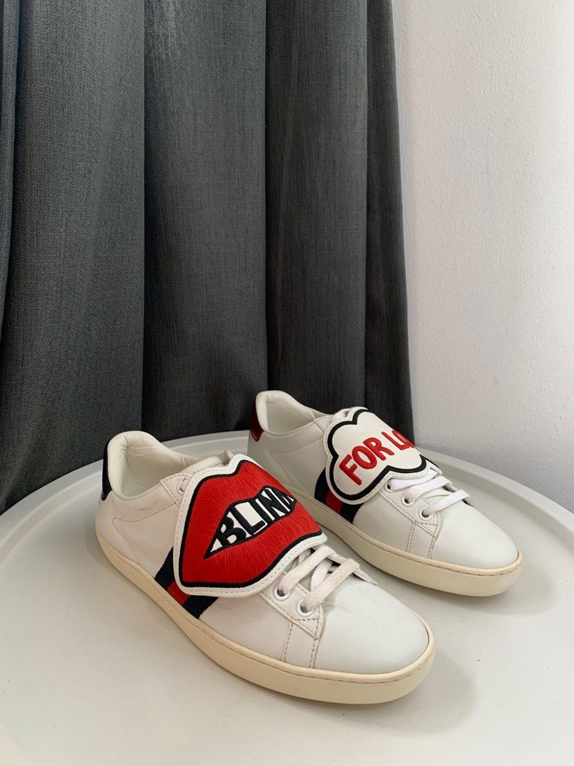 Gucci blind for love Women s Fashion Footwear Sneakers on Carousell