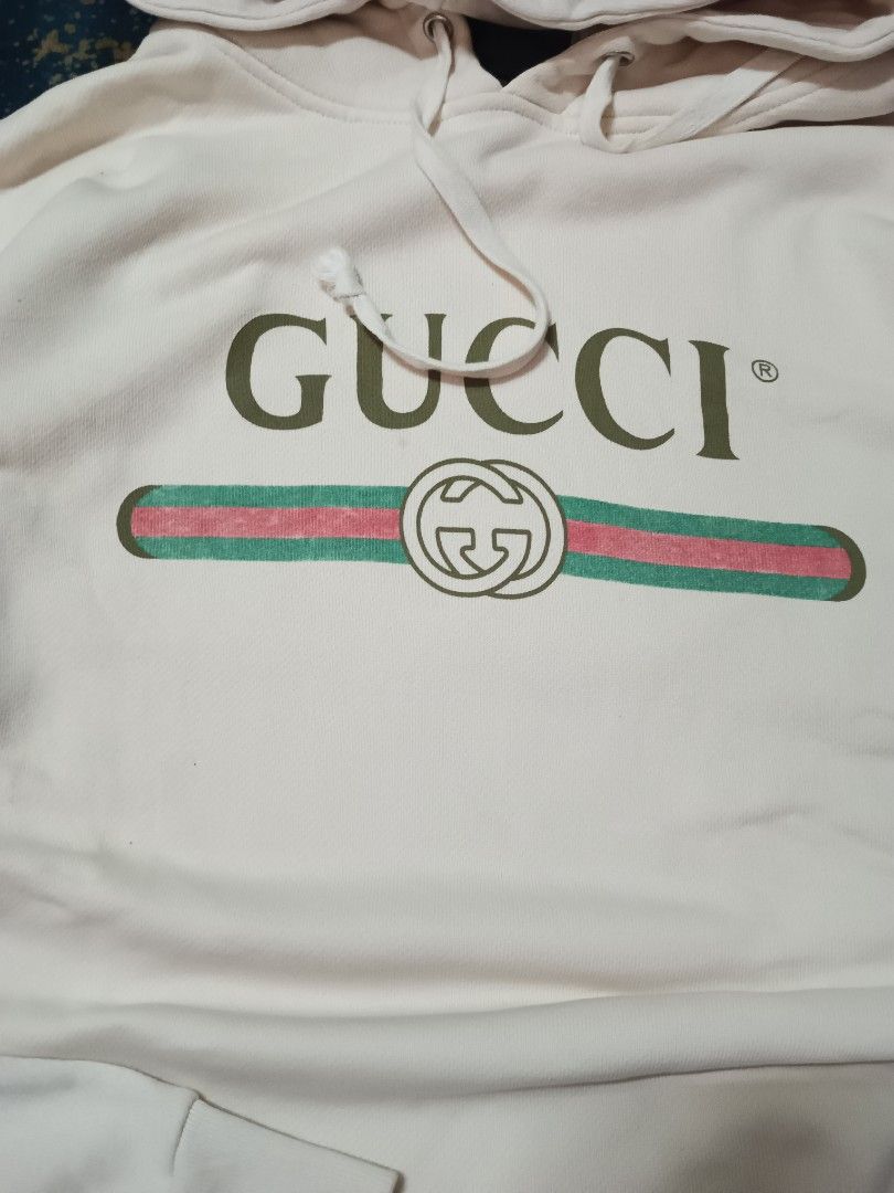 Gucci hoodie cream sales