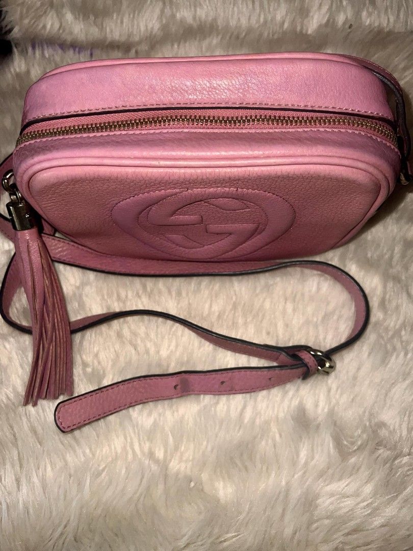 Gucci soho disco sling blush pink medium Luxury Bags Wallets on Carousell