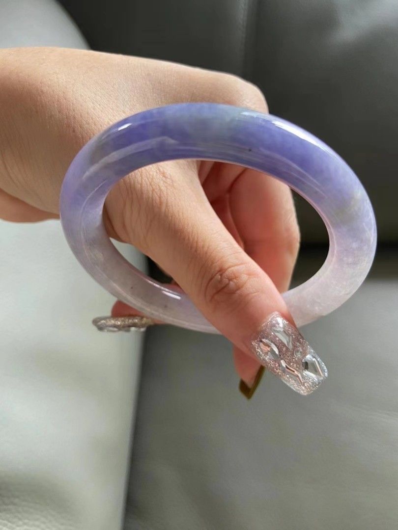 Lavender jade bangle grade a hot sale