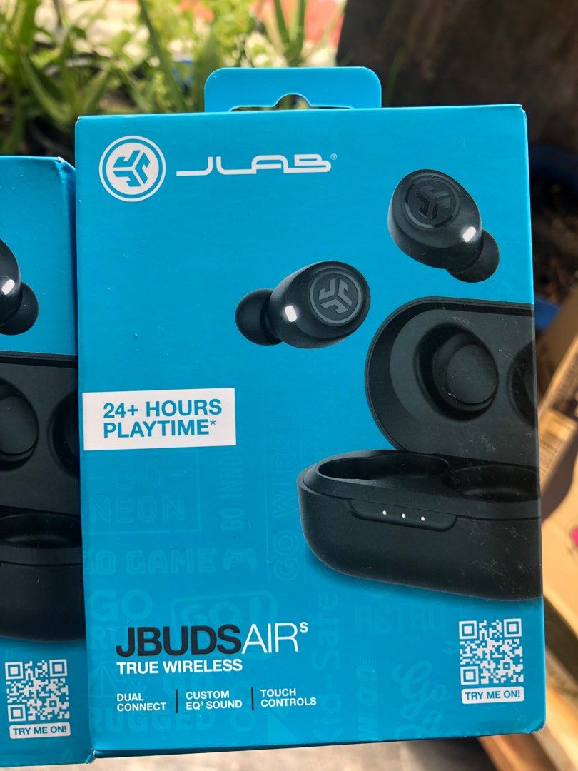 JLAB JBUDS AIR EARBUDS (Category: Headphones & Headsets) located in Legazpi City. Submitted by albay.hype.shop (Listing ID 1320909826, Image 1). Description: JLAB JBUDS AIR 1,950 ONLY! TRUE WIRELESS SUPREME SOUND TOUCH CONTROL UP TO 24 HRS PLAYTIME.