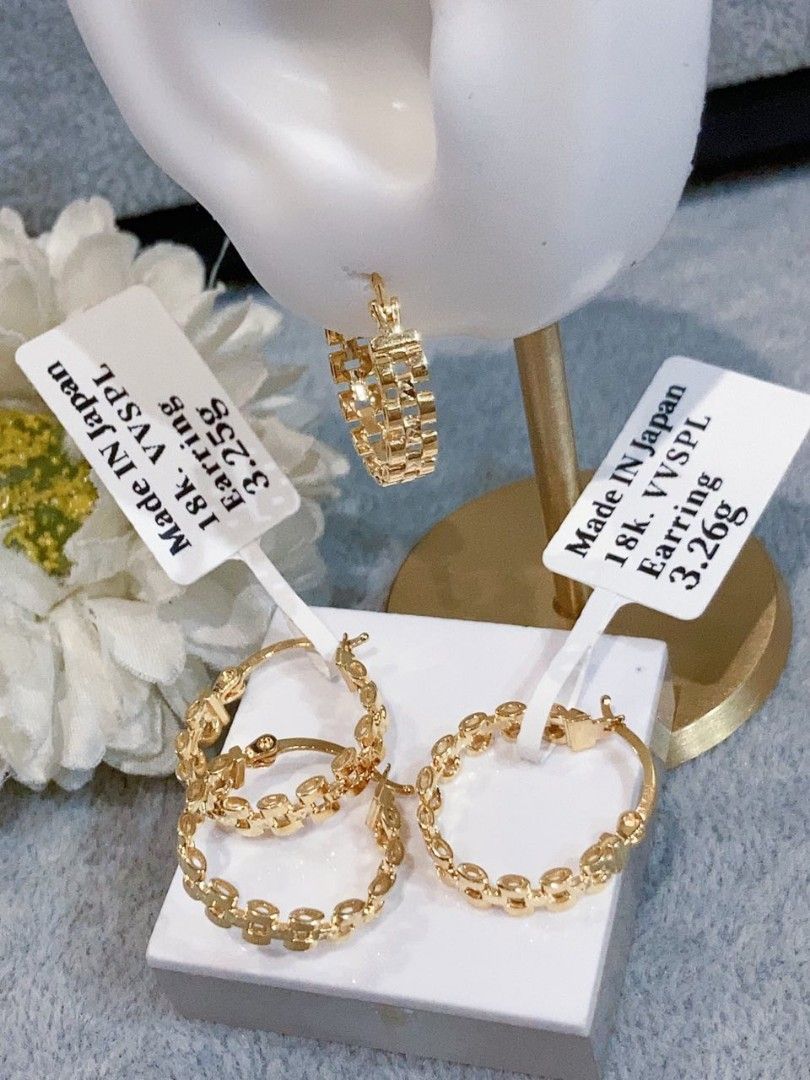 Rolex hoop earrings shop