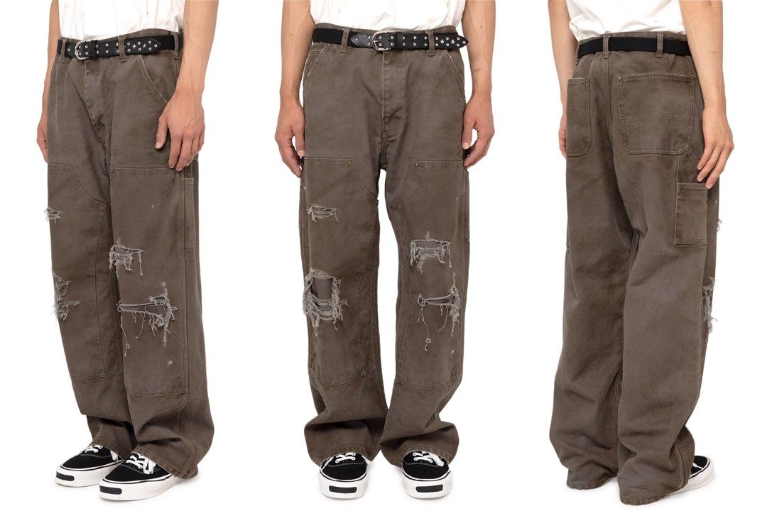Kamiya Boro Painter Pants 长裤, 男裝, 褲＆半截裙, 長褲- Carousell