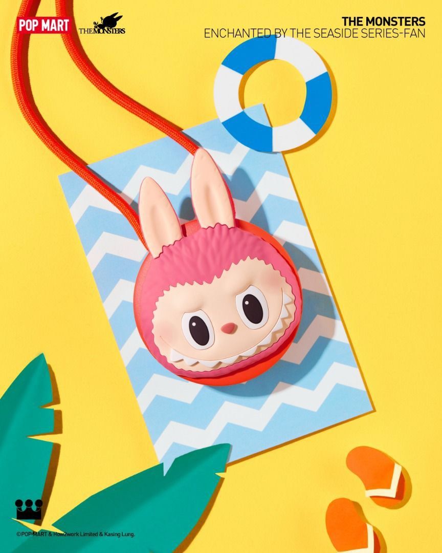Labubu Drunk In Sea Fan (Kipas), Toys & Collectibles, Mainan di 