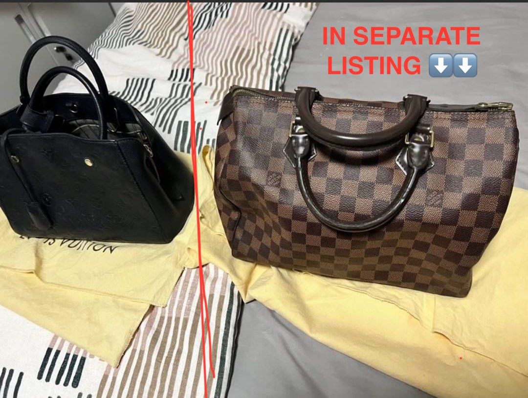 Louis Vuitton Empreinte Montagne in Black (Category: Luxury Bags & Wallets) located in Cebu City. Submitted by kaye_declutters (Listing ID 1320799348, Image 2). Description: !!!HELP ME DECLUTTER!!! OPEN FOR LAYAWAY Retail Price Bought: 200k+++ Louis Vuitton Empreinte Montagne BB in Black Inclusion: Bag, Straps, dustbag, authentication (see link) Check my profile for more designer bags Check out ‘AUTHENTIC DESIGNER BAGS-HELP ME DECLUTTER’, availab